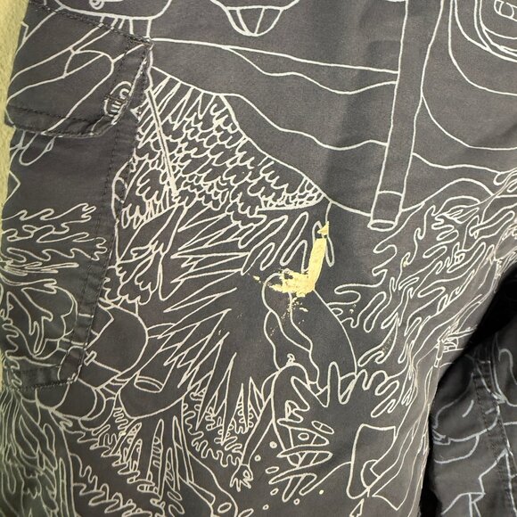 Patagonia Men's Blue Wavefarer Water Repellant Board Shorts - Size 34 - Picture 4 of 6